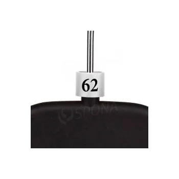 Ramínko Minireitery, značení na ramínka "62", bílá barva, černý potisk, 25ks