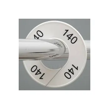 Ramínko Velikostní kruh, značení na štendr "140", bílý, černé písmo, 1ks