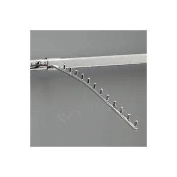 Prodejní regál VARIANT vodopád TRIUMF, 12 kolíčků, délka 420 mm, chrom