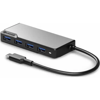USB hub Alogic Fusion Swift USB-C 4-Port Hub Space Gray