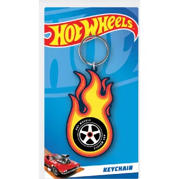 Klíčenka Hot Wheels Burning Tyre