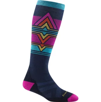 Pánské oblečení Dámské podkolenky Darn Tough Echo Otc Velikost ponožek: 41-42,5 / Barva: růžová/modrá