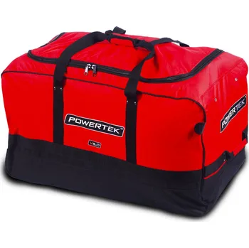 Sportovní taška Brankářská hokejová taška na kolečkách POWERTEK V5.0 Red Junior