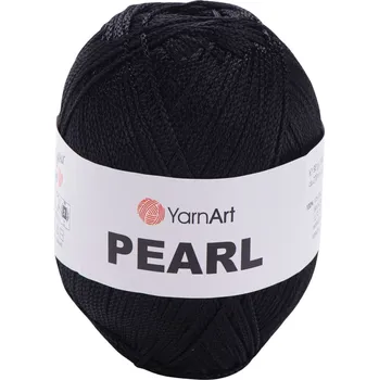 Galanterie Yarn Art Pearl 107 Black Pletací příze