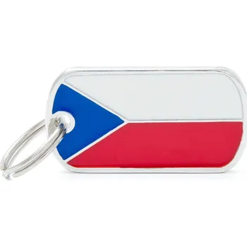 psí známka DOGG Známka pro psa Vlajka Česká republika + GRAVÍROVÁNÍ ZDARMA
