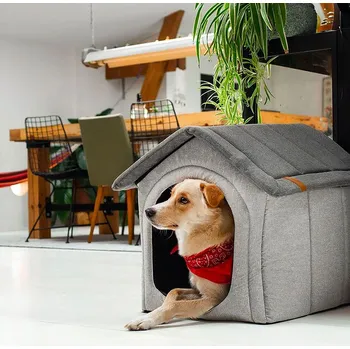 Pelíšek pro psa Rexproduct Boudička Home Light Grey Velikost: L