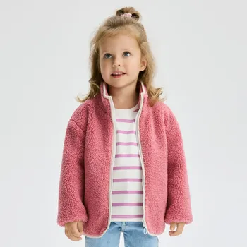 Dívčí tričko Reserved - Halenka s proužky - krémová - 420FT-01X - 420FT-01X-98