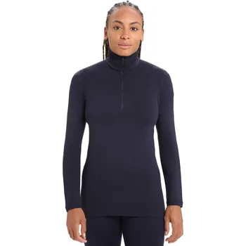 Dámské tričko Dámské merino tričko s dlouhým rukávem ICEBREAKER Wmns 260 Tech LS Half Zip, Midnight Navy velikost: L