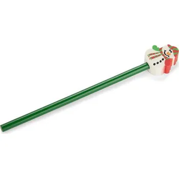 Tužka s Gumičkou CHRISTMAS - Vánoční stromek - zelená