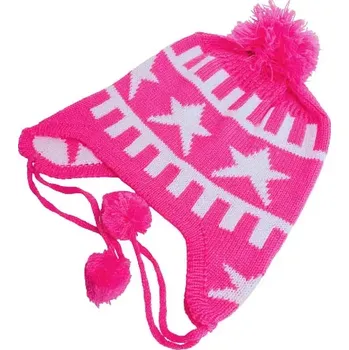 Čepice Dětská čepice přes uši, vhodná pro děti od 1 do 5 let - růžová