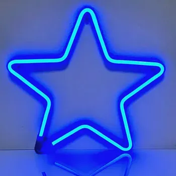 Vánoční světelná dekorace RB-nakuplevne Vánoční LED osvětlení hvězda 30 LED modrá