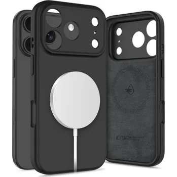 Pouzdro na mobilní telefon KRYT TECH-PROTECT SILICONE MAGSAFE IPHONE 17 PRO BLACK