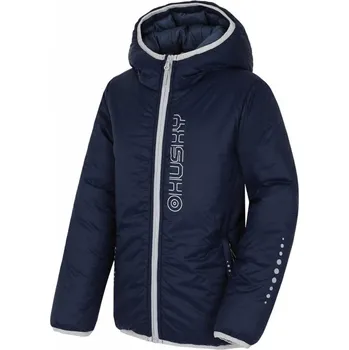 Pánská softshellová bunda Husky Dětská plněná ultralehká bunda Nix K dark blue