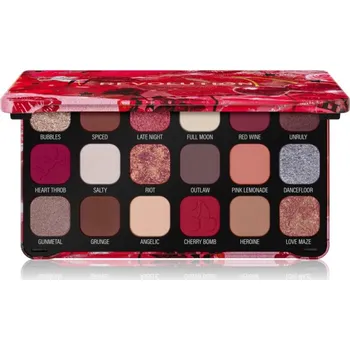 Oční stíny Revolution Forever Flawless paleta očních stínů odstín Cherry Rebel 18x1.1 g