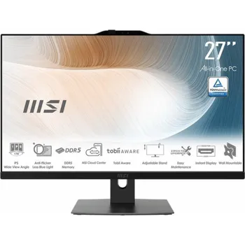 Stolní počítač MSI Modern AM272P 1M-1261EU All-in-One počítač/pracovní stanice Intel Core 5 120U 68,6 cm (27") 1920 x 1080 px All-in-One PC (vše v jednom) 16 GB DDR5-SDRAM 512 GB SSD Windows 11 Pro Wi-Fi 6E (802.11a
