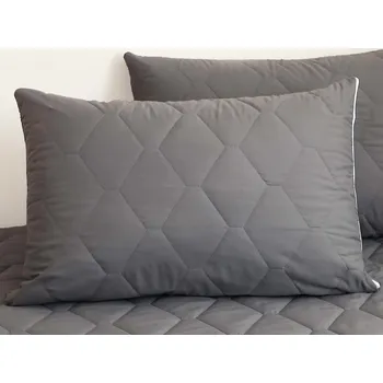 Chránič matrace XPOSE® Prošívaný chránič polštáře - šedý 40x60 cm, Prošívaný + Prodloužená možnost vrácení zboží do 50 dnů