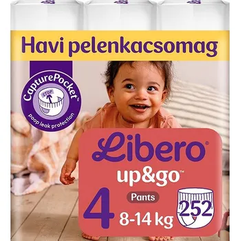 Plenkové kalhoty Libero Monthly Pack Up&Go Big Pack vel. 4 (252 ks)