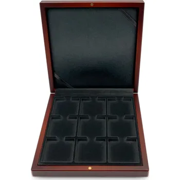 Univerzální hnědá krabička pro devět mincí do váhy 1 unce