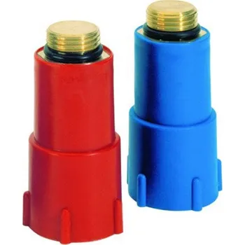 Fitinka montážní zátka 1/2" modrá kov. závit.