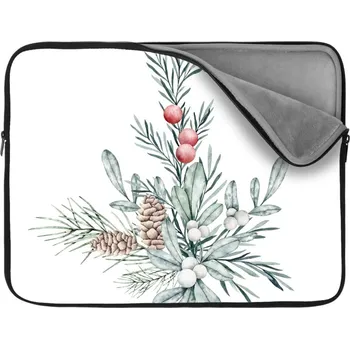 pouzdro na notebook Sablio Obal na notebook Zimní kytice - 13"