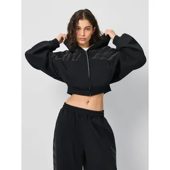 Dámská mikina Mikina na zip s&nbsp;kapucí - S - House - černá - 545GS-99X