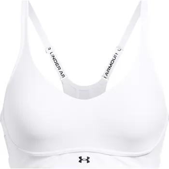 Dámské spodní prádlo Dámská sportovní podprsenka s výztuží Under Armour INFINITY LOW 2.0 BRA W bílá 1384126-100 - XS A-C | UK 8 | US 10,5