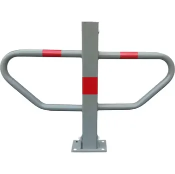 parkovací zábrana Šedá ocelová sklopná zábrana - šířka 78 cm, výška 60 cm