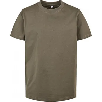 Build Your Brand Dětské tričko Basic ve zúženém a mírně prodlouženém střihu 160 g/m Barva: zelená olivová, Velikost: 146/152 BY158