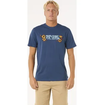 Pánská móda Tričko Rip Curl PARADISE TEE Washed Navy velikost S