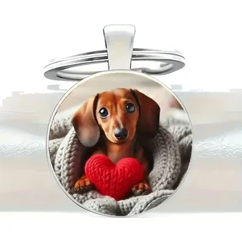 Přívěsek na klíče s jezevčíkem