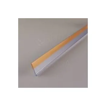 Lišty na cenovky, cenovková lišta samolepicí, 26 x 997 mm, průhledná