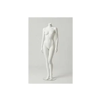 Figurína Figurína, manekýna dámská XXL, matná bílá, bez hlavy