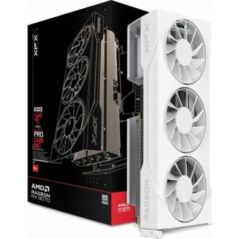 Grafická karta XFX Radeon RX 9070 Swift OC (weiß, RDNA4, GDDR6, 3x DisplayPort, 1x HDMI 2.1)