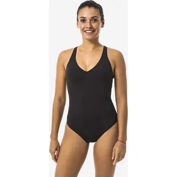 Dámské plavky DECATHLON Dámské plavky jednodílné Pearl 44 ČERNÁ