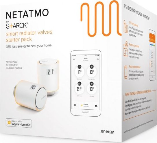 Radiátorové termohlavice Netatmo - startovací balíček