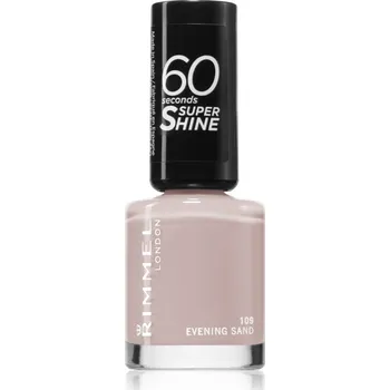 Přípravek na nehty Rimmel 60 Seconds Super Shine lak na nehty odstín 109 Evening Sand 8 ml