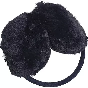 Zimní čelenka Dámská zimní sluchátka na uši - černá