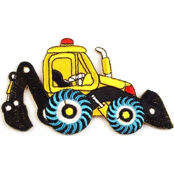 Textilní nažehlovací páska Pro Háčkování Nažehlovačka žlutý traktor