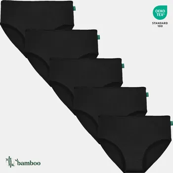 Kalhotky Gaubert Kalhotky midi z bambusové bavlny - 5ks Velikost: S/M