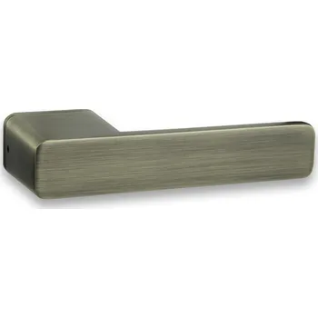 Dveřní kování Cobra klika na dveře STRIGA-S (bronz česaný) Provedení: Klika / klika (bez spodní rozety)