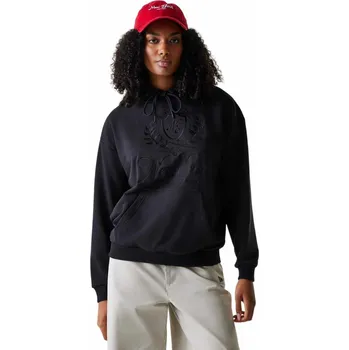 Dámská mikina Dámská mikina přes hlavu New Era CREST HOODIE W černá 60684467 - S | UK 10 | US 10,5