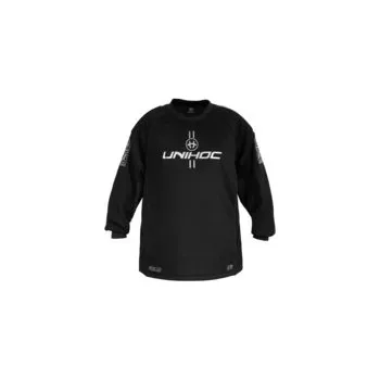 Florbal Unihoc Goalie sweater ALPHA EVOLAB black/silver Brankářský dres M, černá / stříbrná