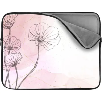 pouzdro na notebook Sablio Obal na notebook Růžový akvarel - 13"