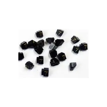 Dárková visačka Cenovky Q 3D, 6 x 9 mm, náhradní číslo "7", zlatý prolis, 20 ks