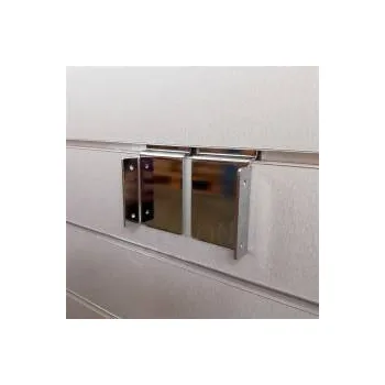 Prodejní regál SLAT úchyt boční, pár, chrom