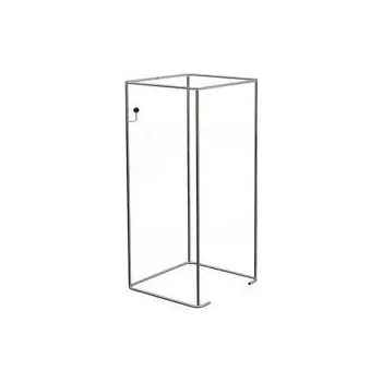 Prodejní regál Převlékací/zkušební kabinka, typ 915, 900 x 900 x 2000 mm, chrom