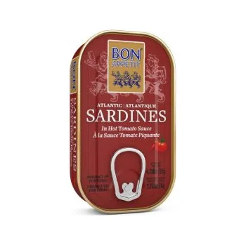 konzervovaná ryba Sardinky v pikantní rajčatové omáčce, Bon Appetit, 120g