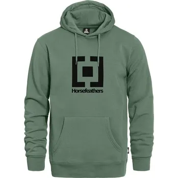 Pánská mikina mikina HORSEFEATHERS Leader ICEBERG GREEN velikost oblečení M