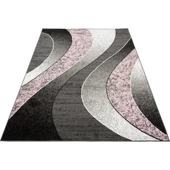 Koberec Makro Abra Moderní kusový koberec CHEAP K857G růžový šedý Rozměr: 180x250 cm