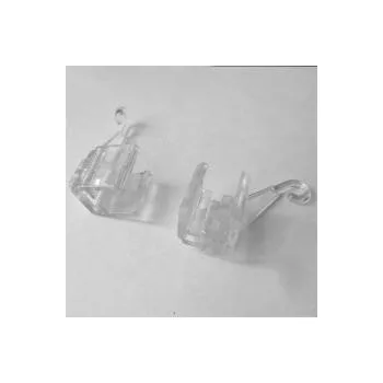 Závěsné oko otočné pro rámeček tloušťky 11mm,typ 104, průhledný akrylát, pár